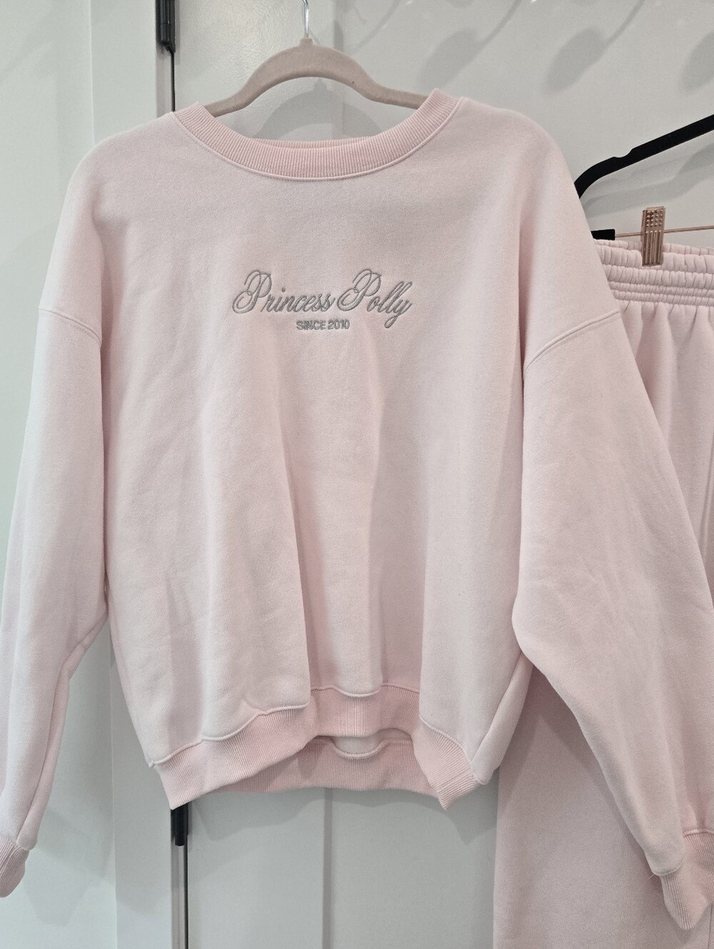 Princess Polly Light Pink Sweatshirt & Joggers Set NWOT - Picture 6 of 16